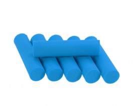Foam Popper Cylinders, Blue, 10 mm